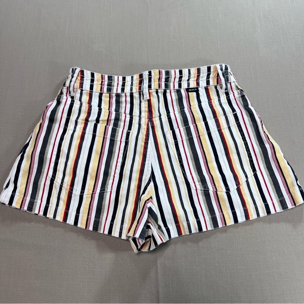 RVCA Chill Wave Striped Shorts Women’s XS | Retro Surf Skate Summer - Picture 7 of 12